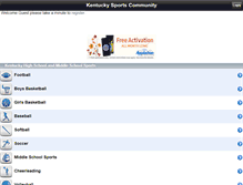 Tablet Screenshot of bluegrassrivals.com